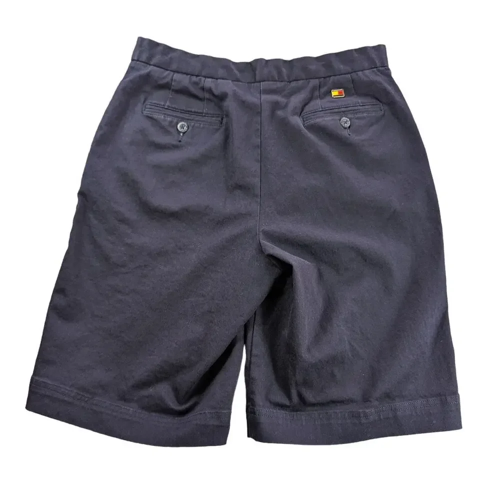 Tommy Hilfiger Shorts Womens 8 Stretchy Navy Blue Chino Y2K Preppy Coastal Beach